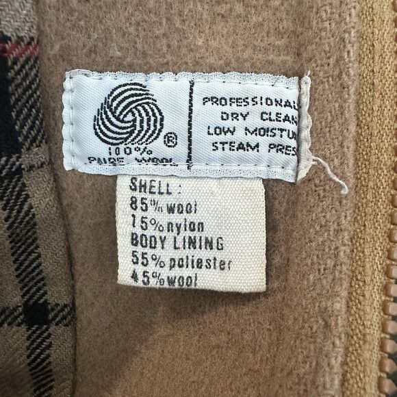 Vintage Evan-Picone Wool Duffle Coat Camel Toggle Jacket Made Yugoslavia - Picture 7 of 9